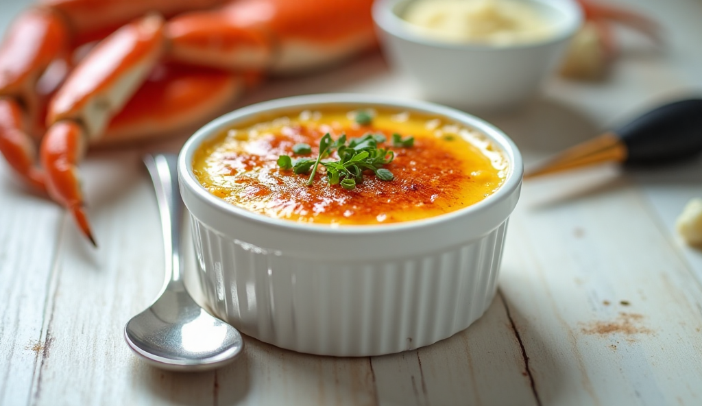 elegant crab brulee