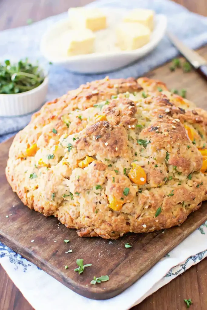 cheddar herb irish soda bread