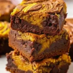 spiced pumpkin brownies