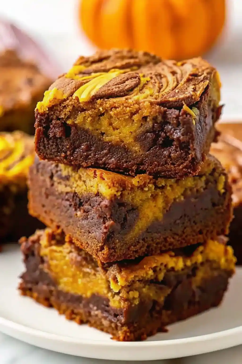 spiced pumpkin brownies