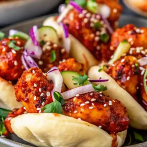 korean chicken bao buns