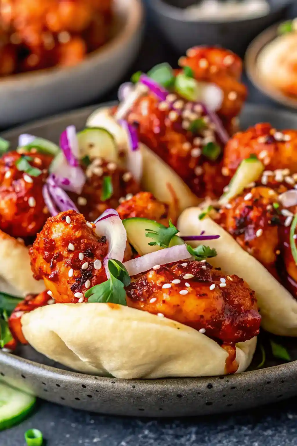 korean chicken bao buns