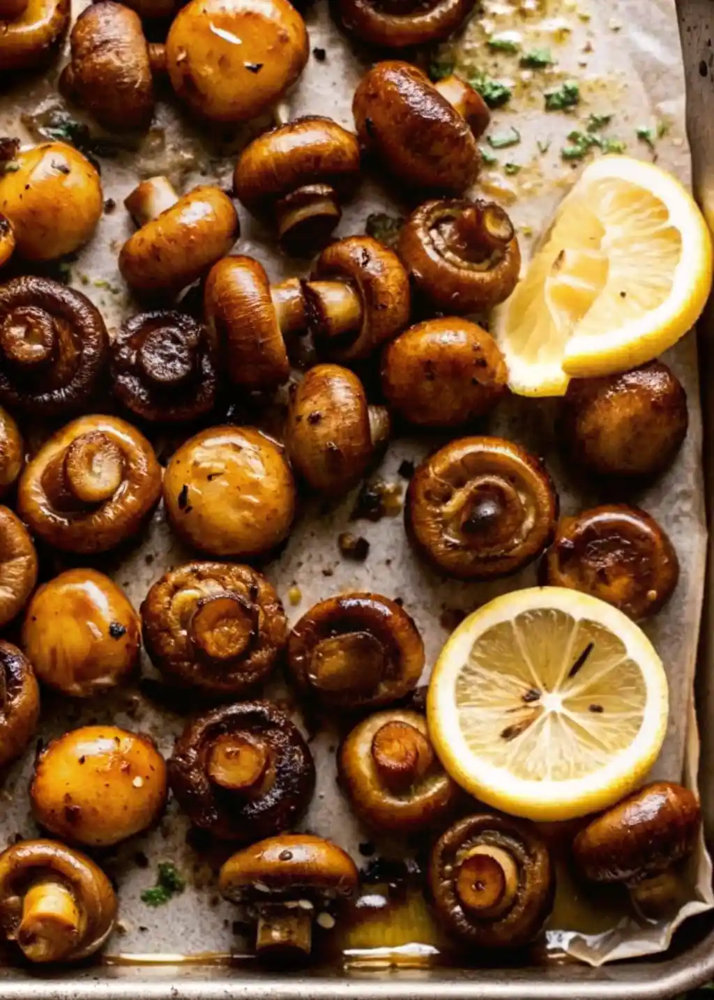 Garlic butter roasted mushrooms