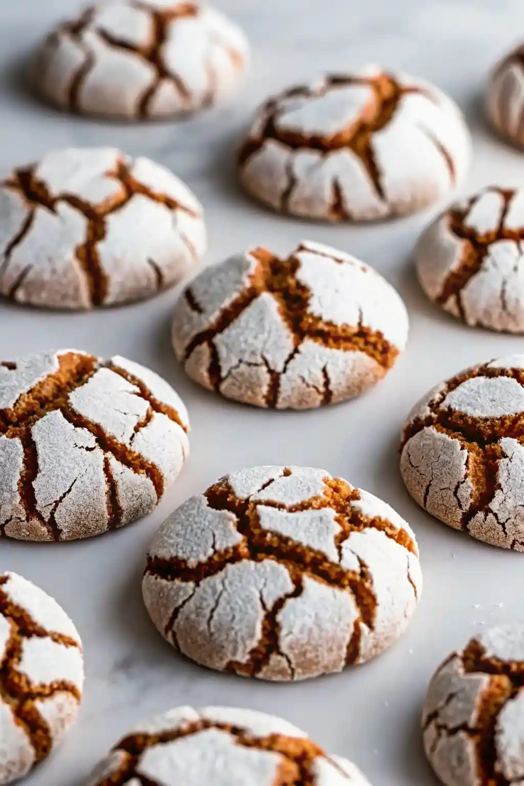 Gingerbread Crinkle Cookies