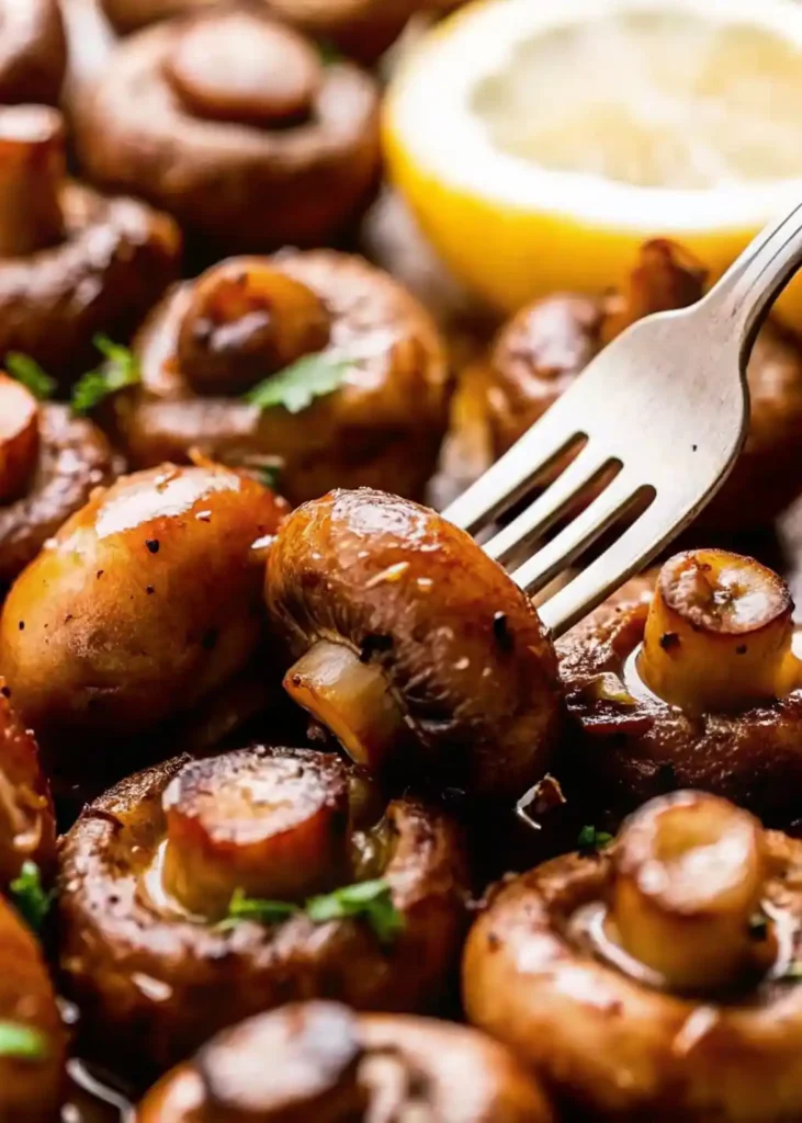 Garlic butter roasted mushrooms