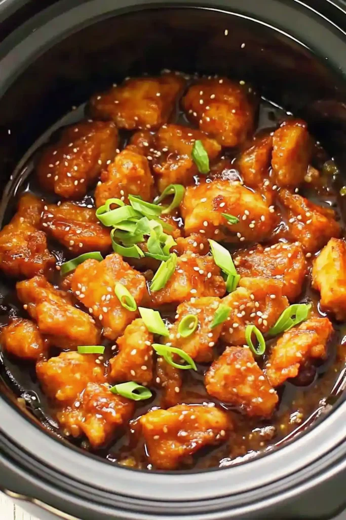 Crockpot orange chicken