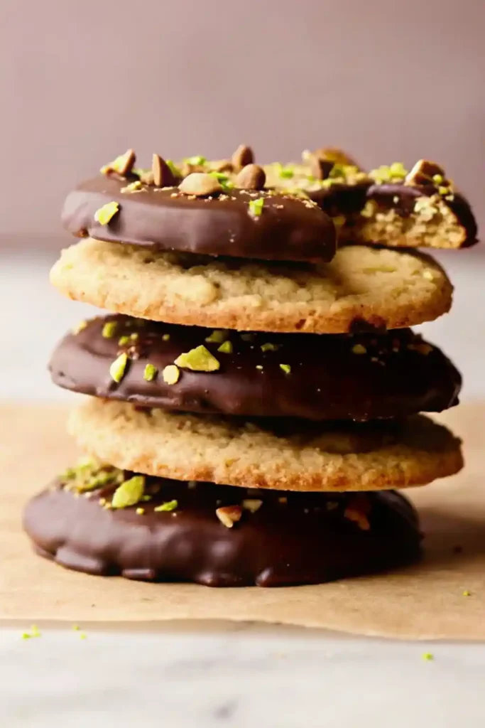 Pistachio Shortbread Cookies (Slice & Bake) 3 Pistachio Shortbread Cookies