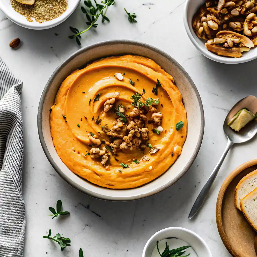Savory Pumpkin Whipped Feta Dip (The Ultimate Fall Appetizer) 4 Pumpkin