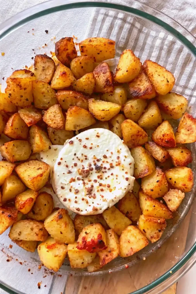 Crispy Baked Feta Potatoes (The Ultimate Greek-Inspired Side Dish) 2 Baked Feta Potatoes
