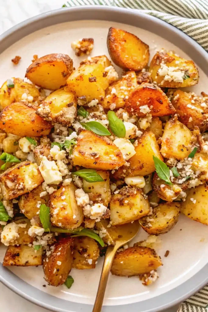 Crispy Baked Feta Potatoes (The Ultimate Greek-Inspired Side Dish) 3 Baked Feta Potatoes