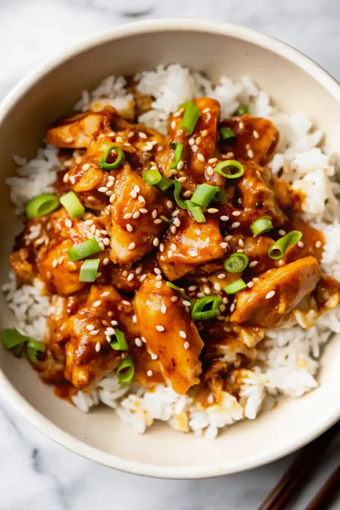 Honey Garlic Slow Cooker Chicken Thighs (Easy "Dump and Go" Dinner) 2 Slow Cooker