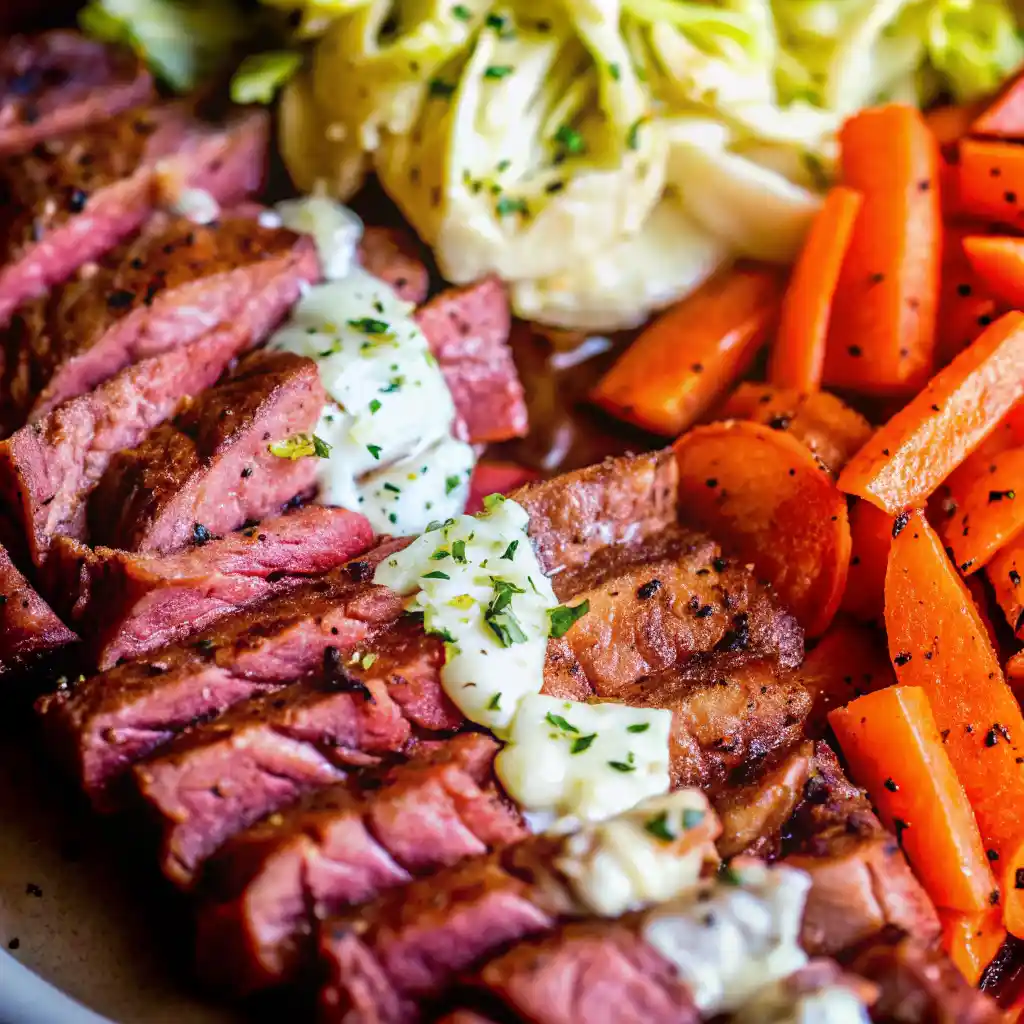 Authentic Corned Beef and Cabbage (The Ultimate Tender Brisket & Horseradish Sauce Recipe) 3 Corned Beef and Cabbage